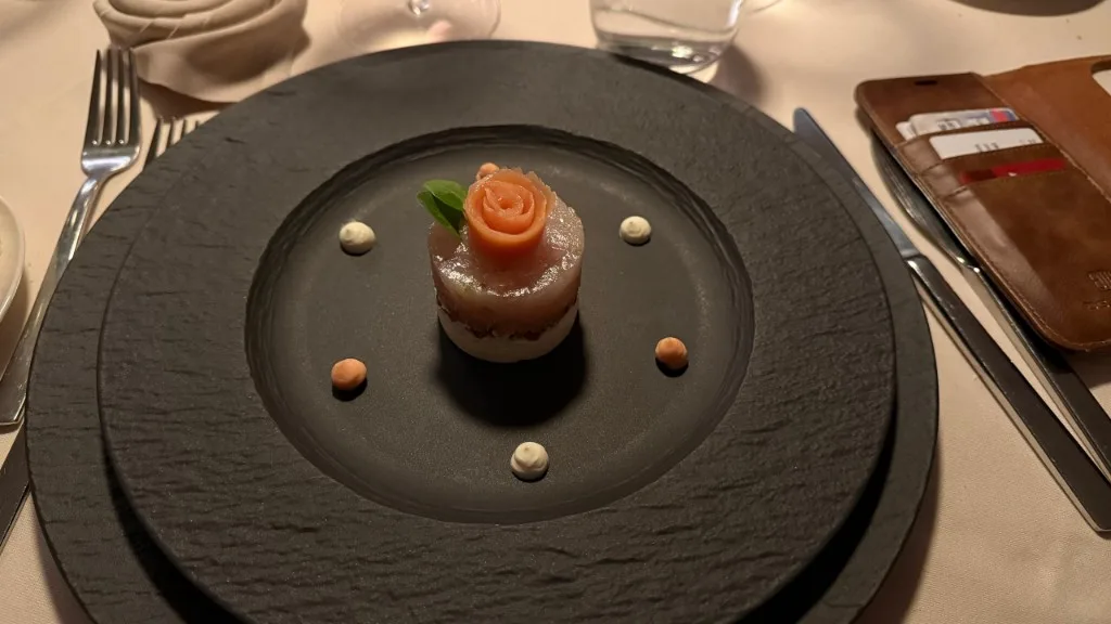 Tartare de poisson au Kapitel 7