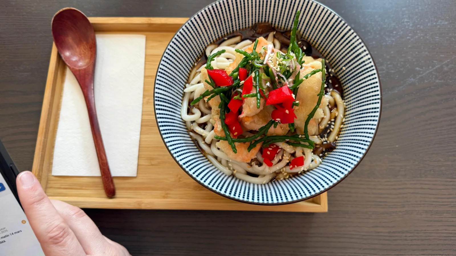 Udon tempura chez Momiji